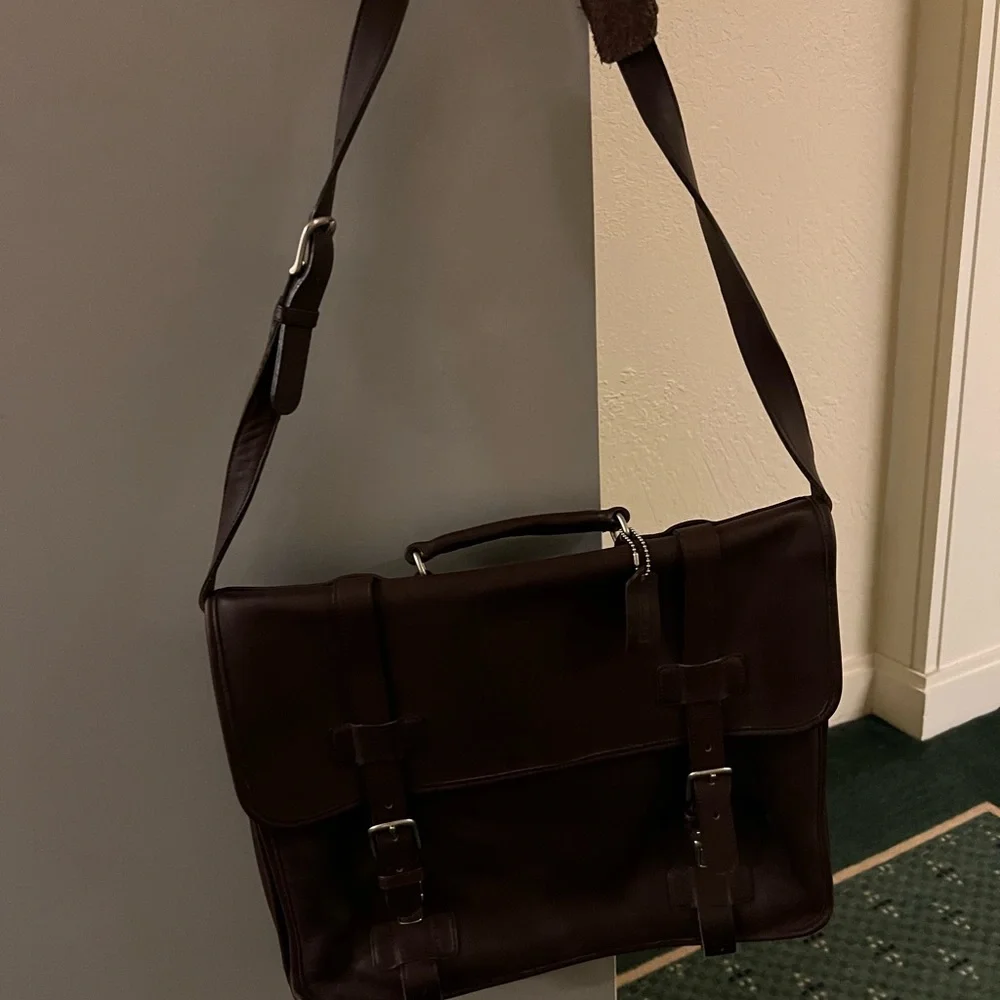 Coach Leather Briefcase messenger bag